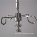 Hospital Adjustable Movable Stainless Steel Medical Drip IV Pole Stand